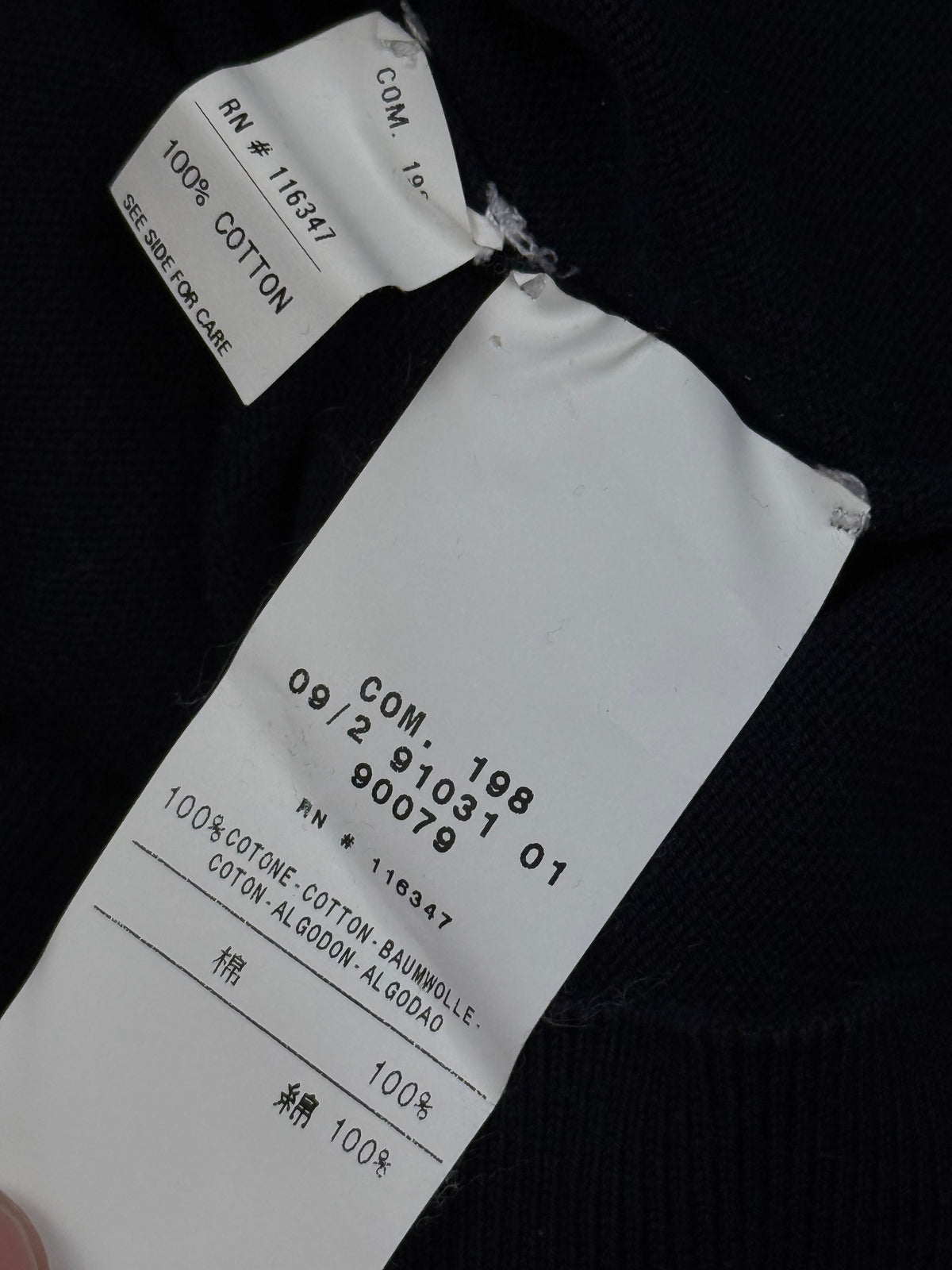 vintage navyblue Moncler knittedsweater {L}