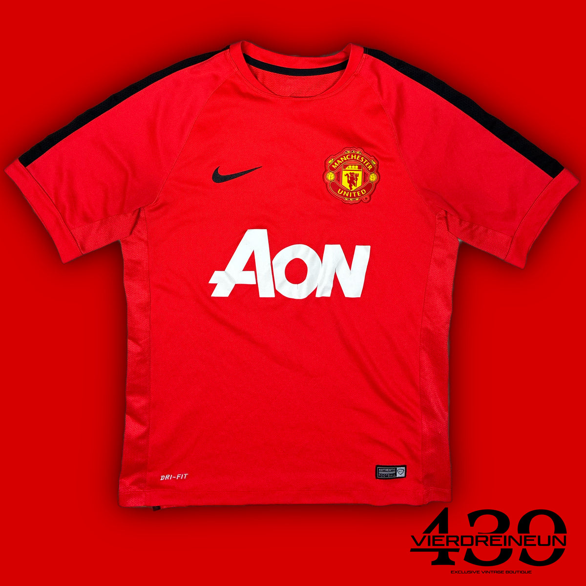 vintage Nike Manchester United trainingjersey {XS}