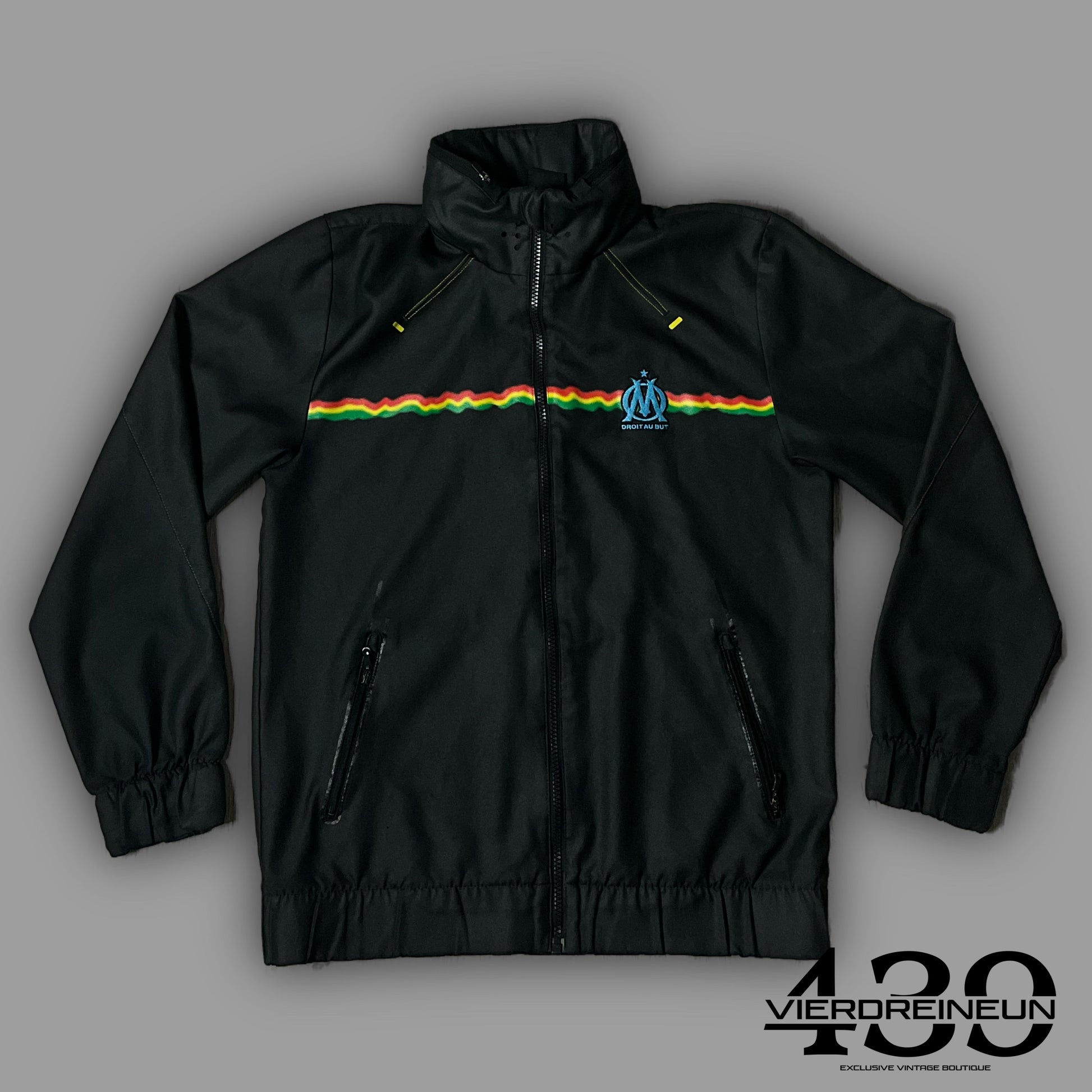 vintage Adidas Olympique Marseille x Bob Marley windbreaker {XL}