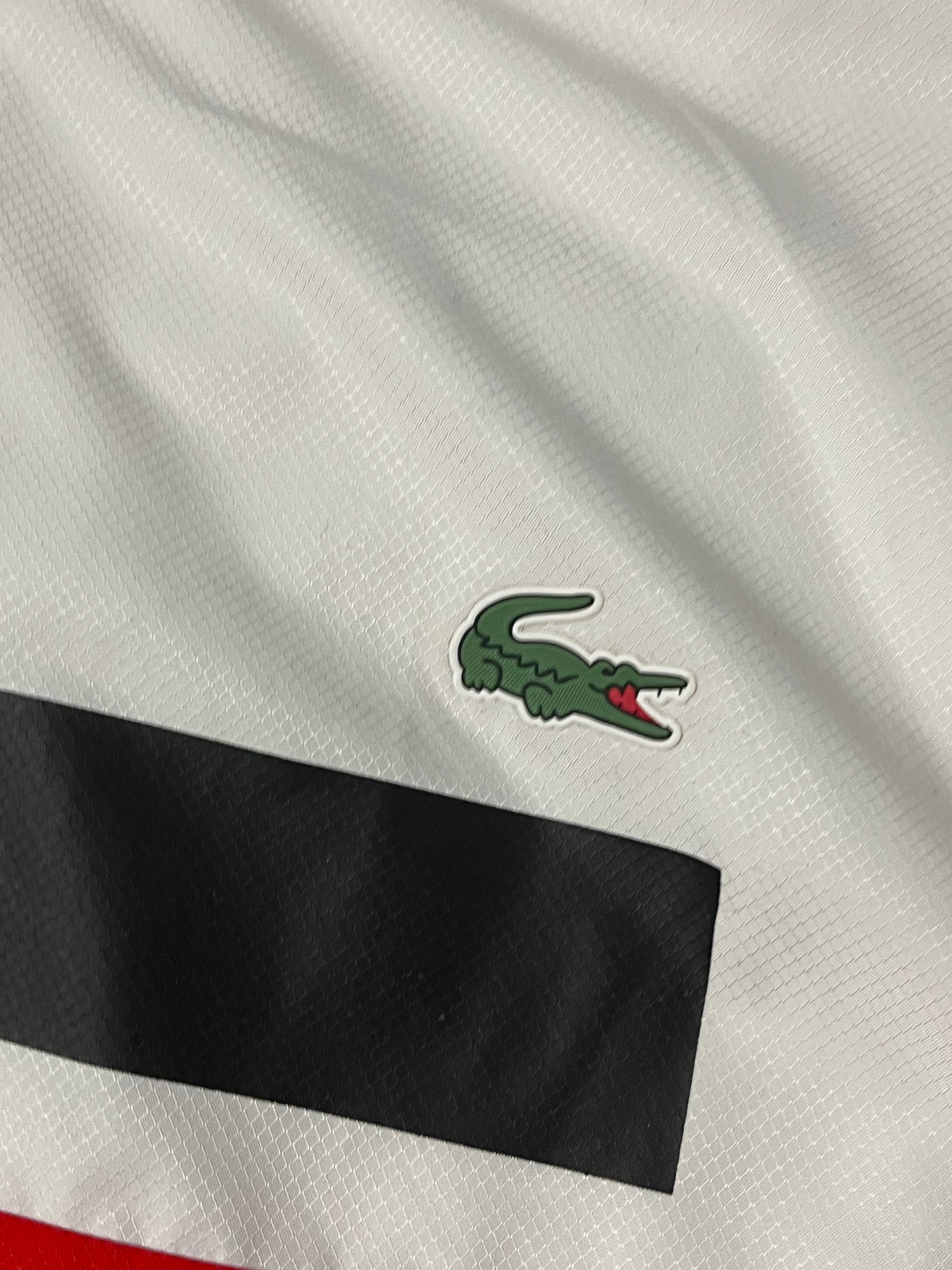 white/red Lacoste windbreaker {XXL}