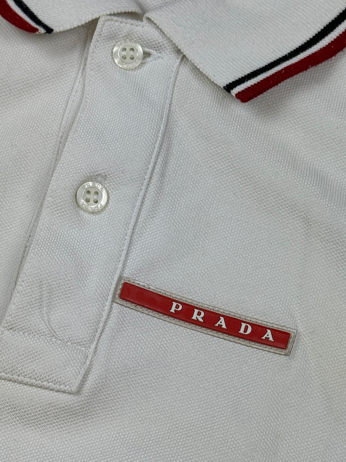 white Prada polo