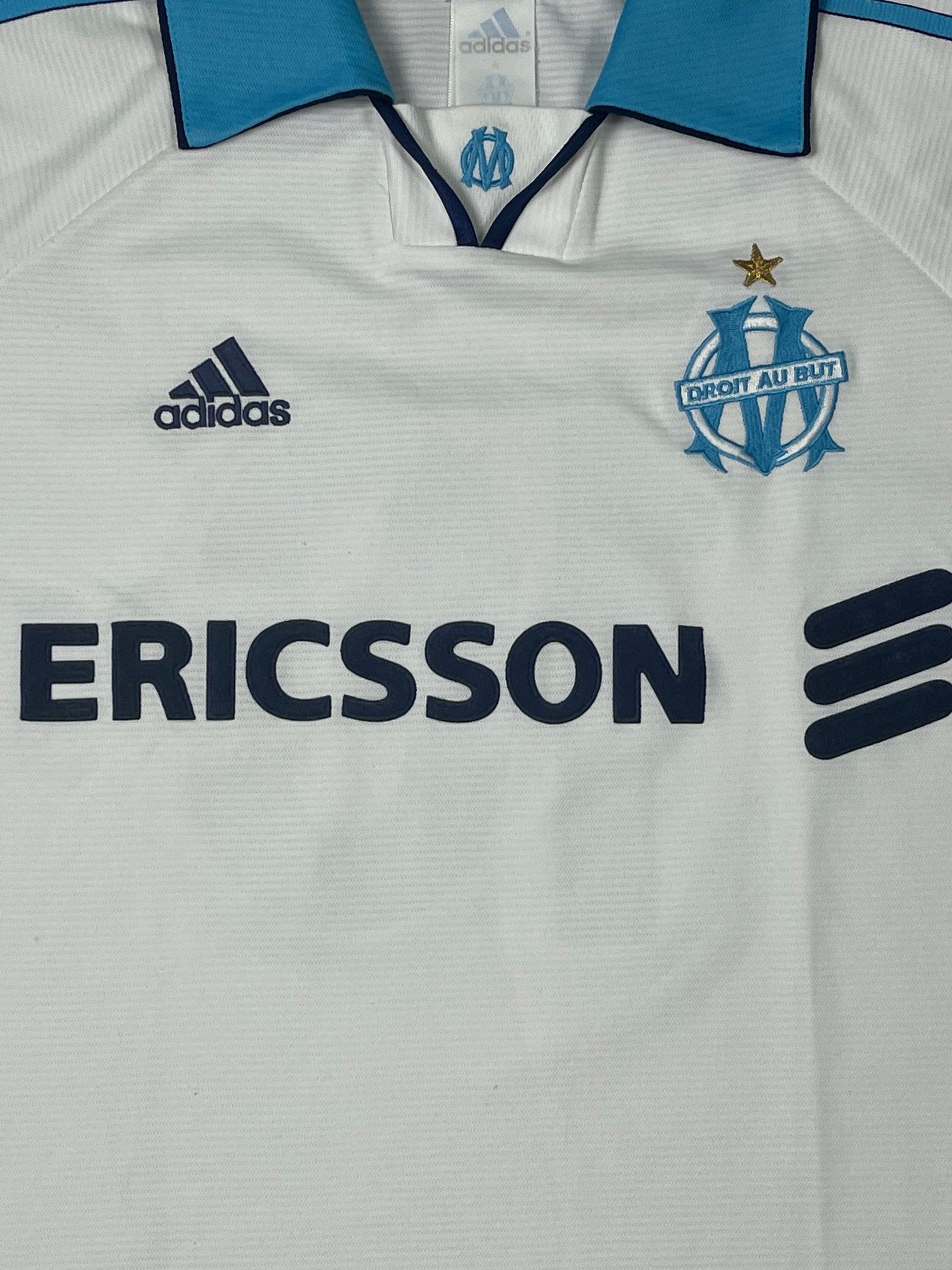 vintage Adidas Olympique Marseille 1999-2000 home jersey {L-XL}