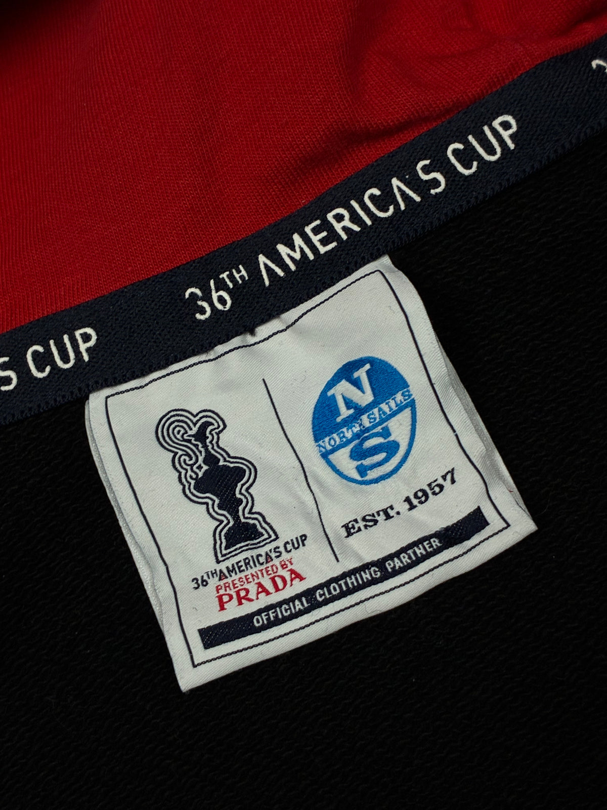 vintage Prada Americas Cup 36 x North Sails sweatjacket {S}