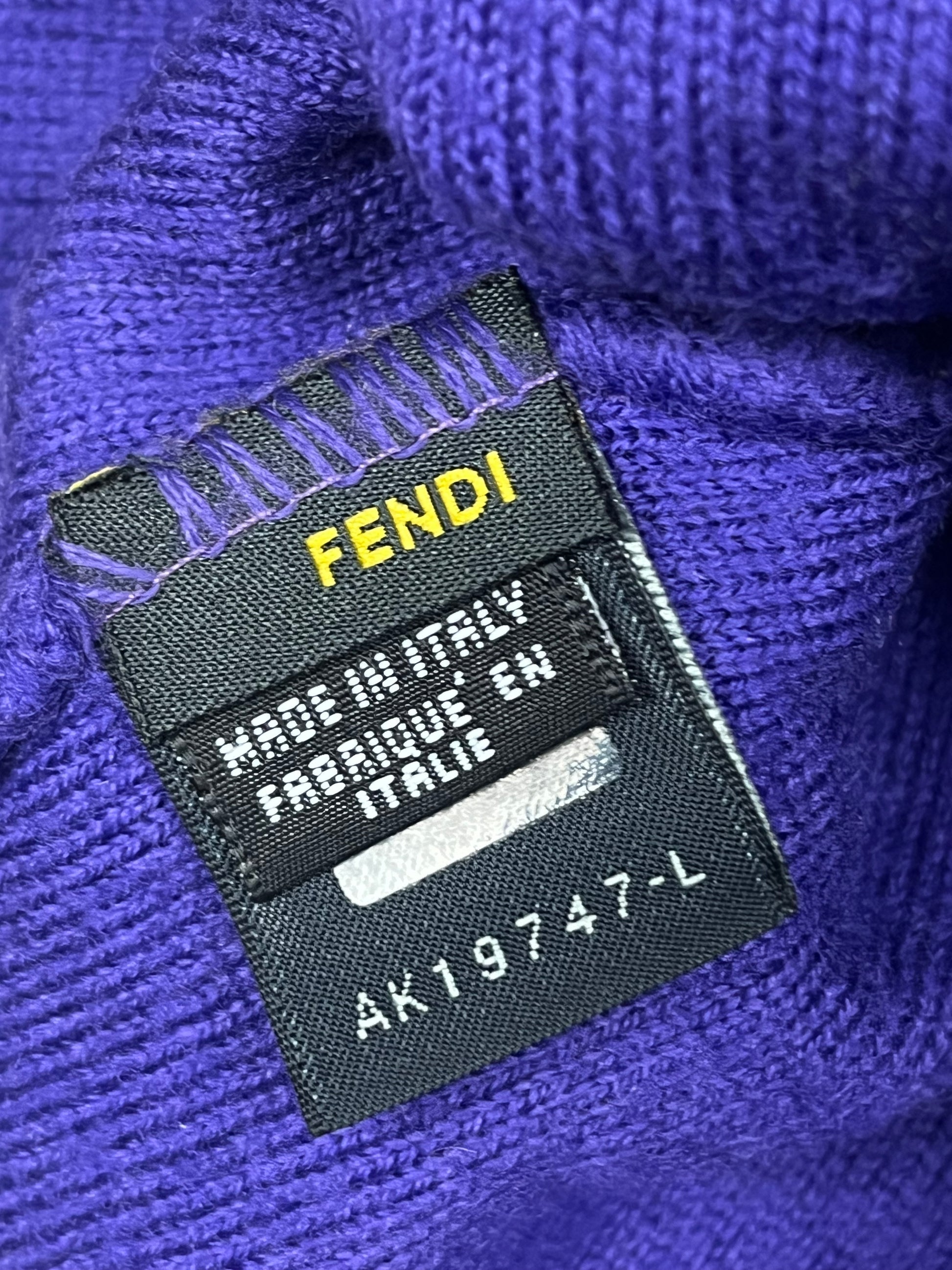 vintage purple Fendi beanie