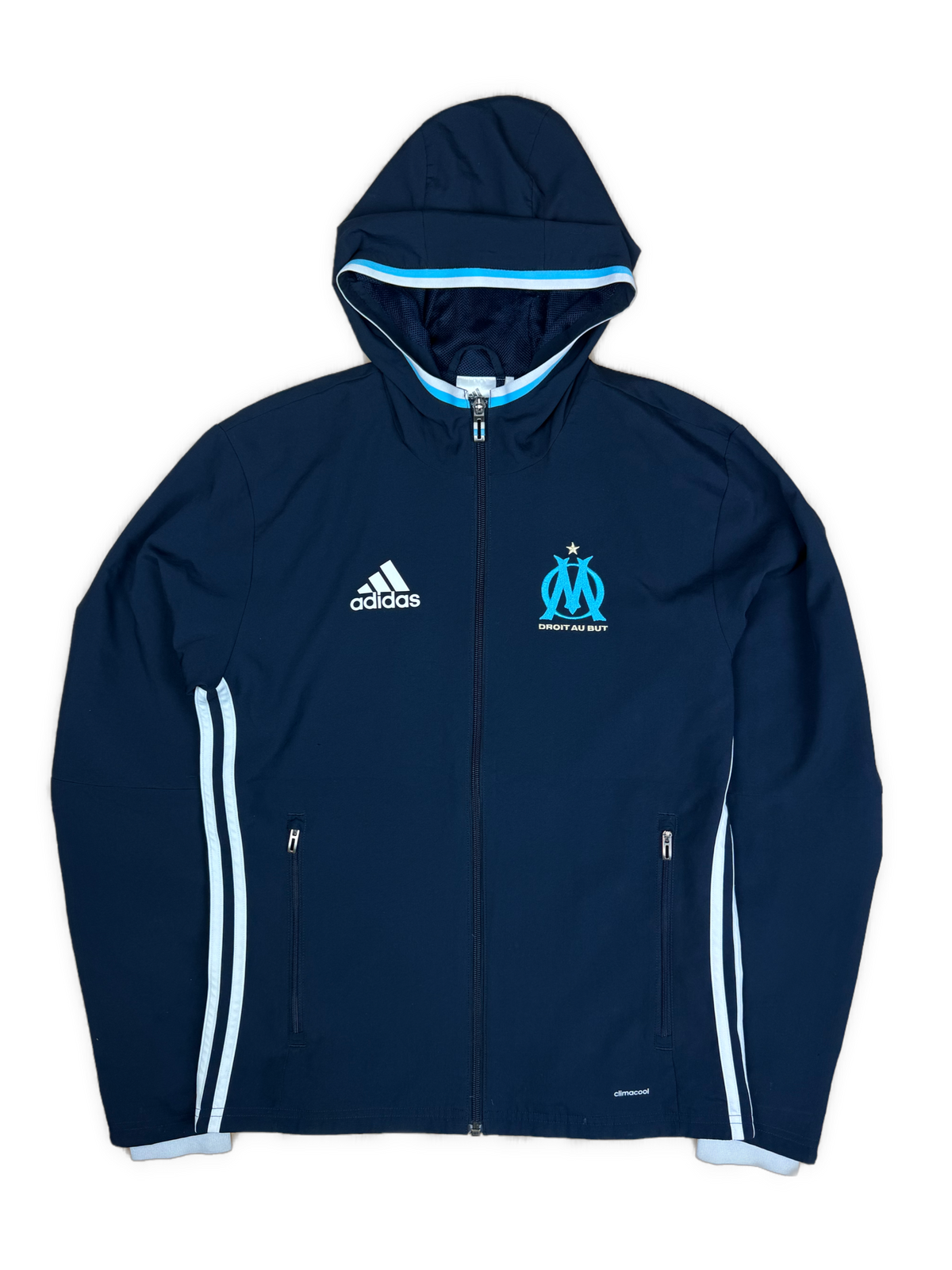 vintage Adidas Olympique Marseille windbreaker {XS}