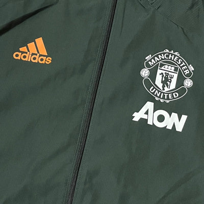 khaki Adidas Manchester United windbreaker {S}