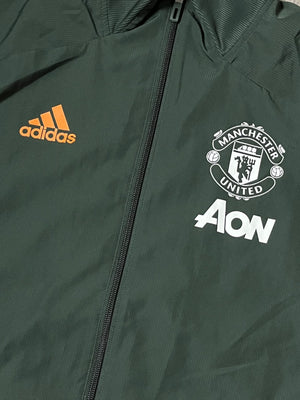 khaki Adidas Manchester United windbreaker {S}