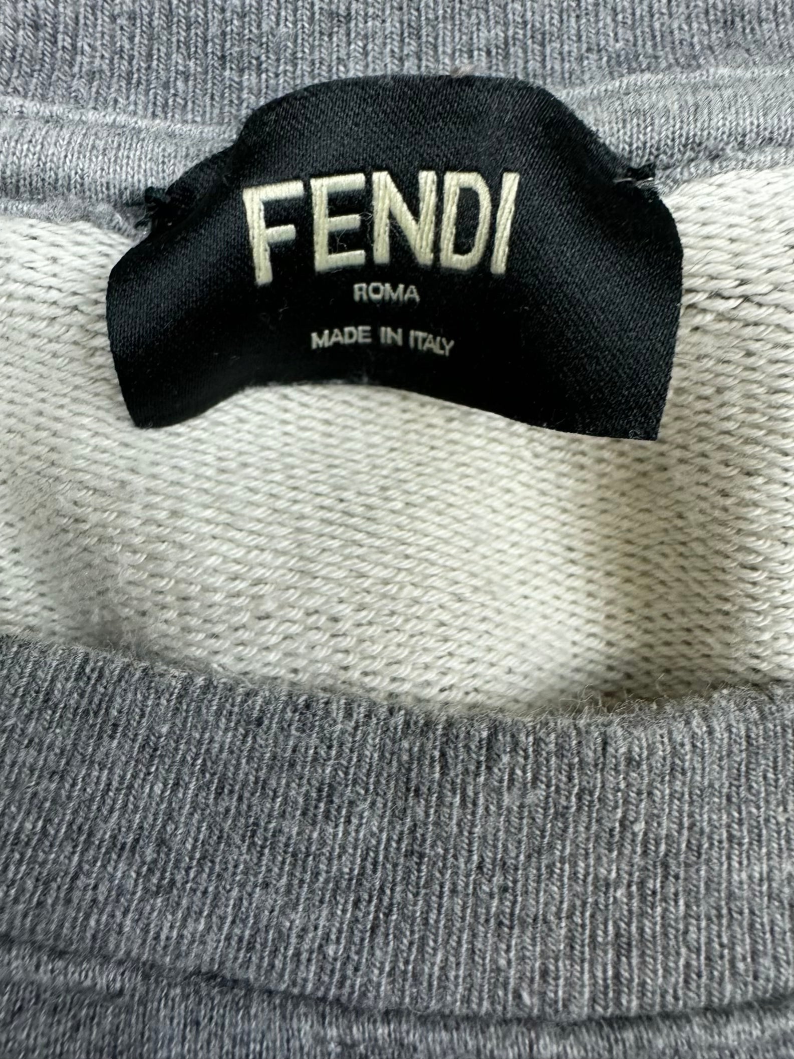 vintage grey Fendi sweater {M}