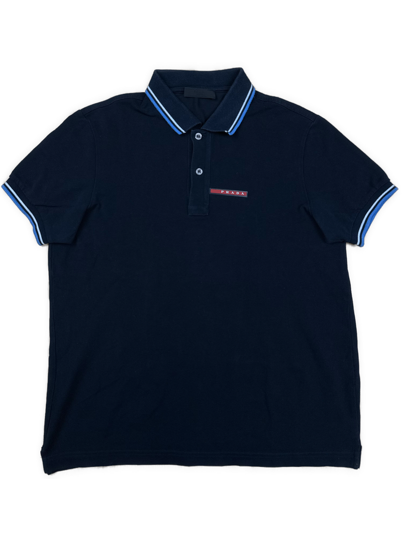 navyblue Prada polo {S}