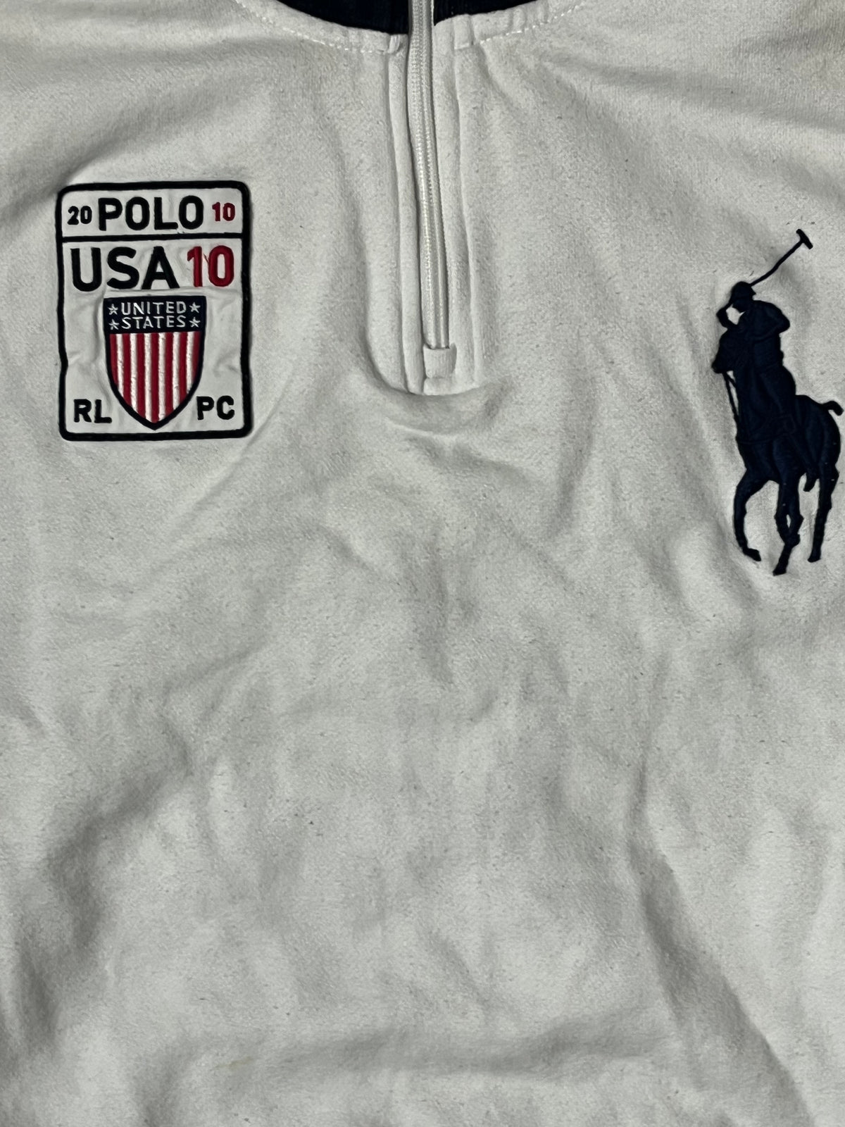 vintage Polo Ralph Lauren halfzip sweatjacket {XL}