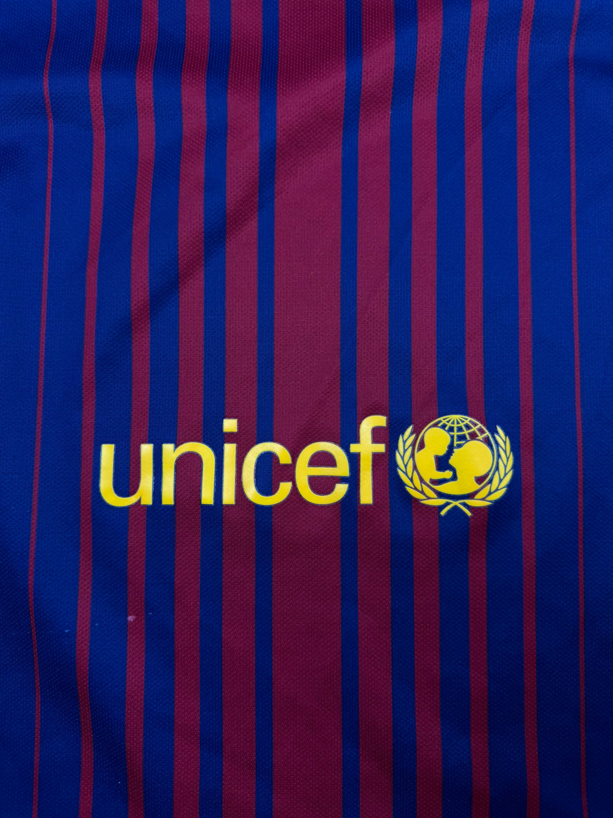 blue Nike Fc Barcelona home jersey {S}