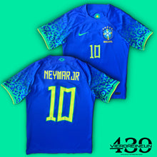 Cargar imagen en el visor de la galería, blue Nike Brasil 2022 away jersey {S}
