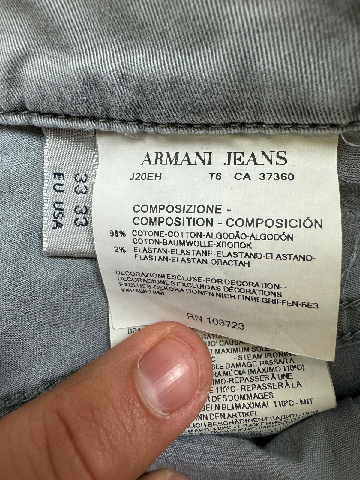vintage Armani jeans {L}