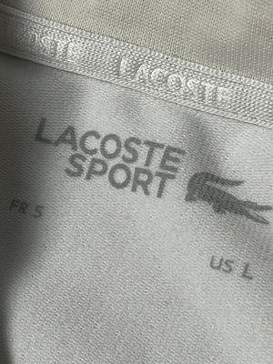 white Lacoste trackjacket {L}