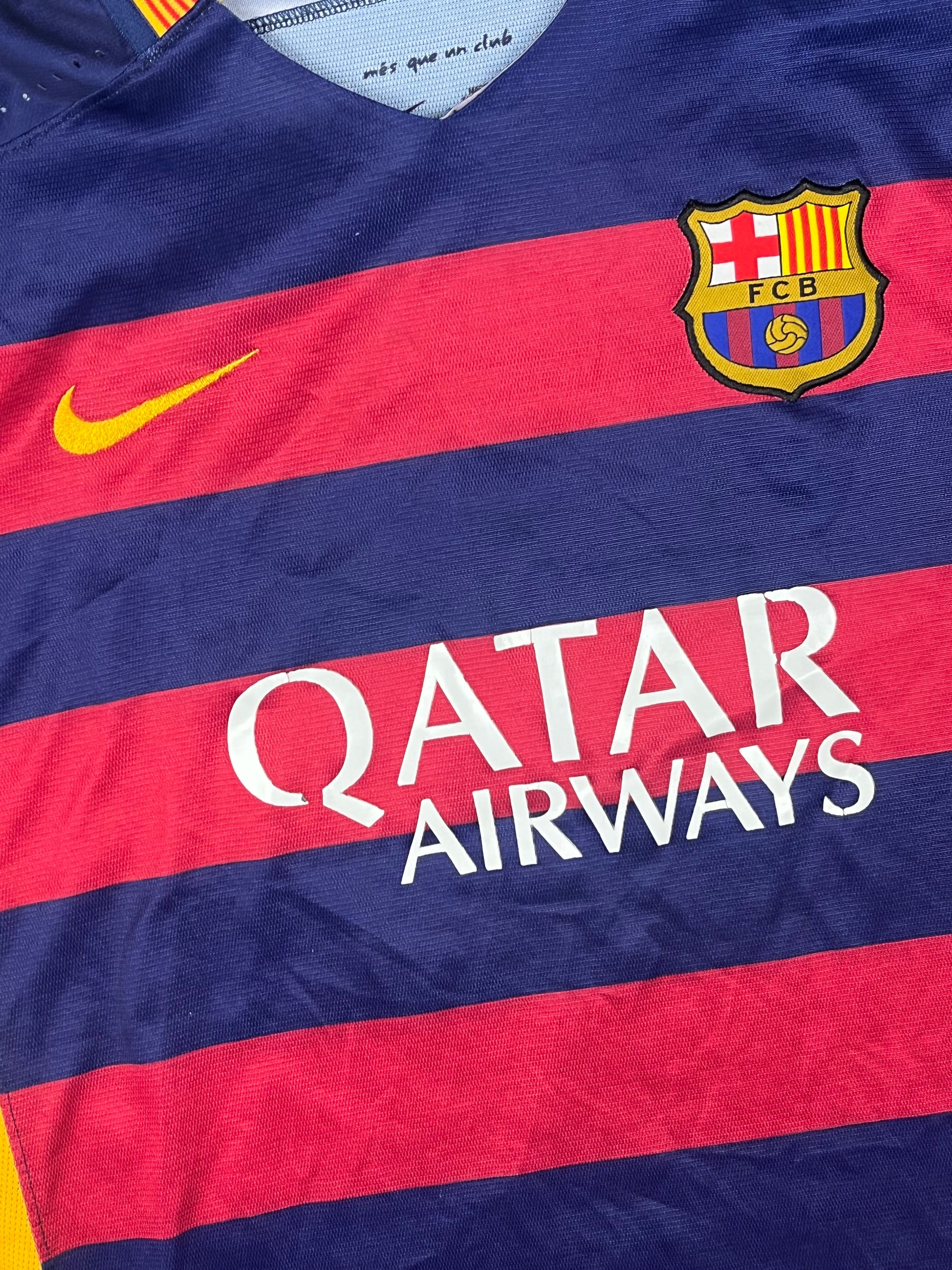 vintage Nike Fc Barcelona MESSI10 2015-2016 home jersey {L}