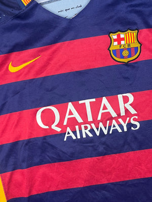 vintage Nike Fc Barcelona MESSI10 2015-2016 home jersey {L}