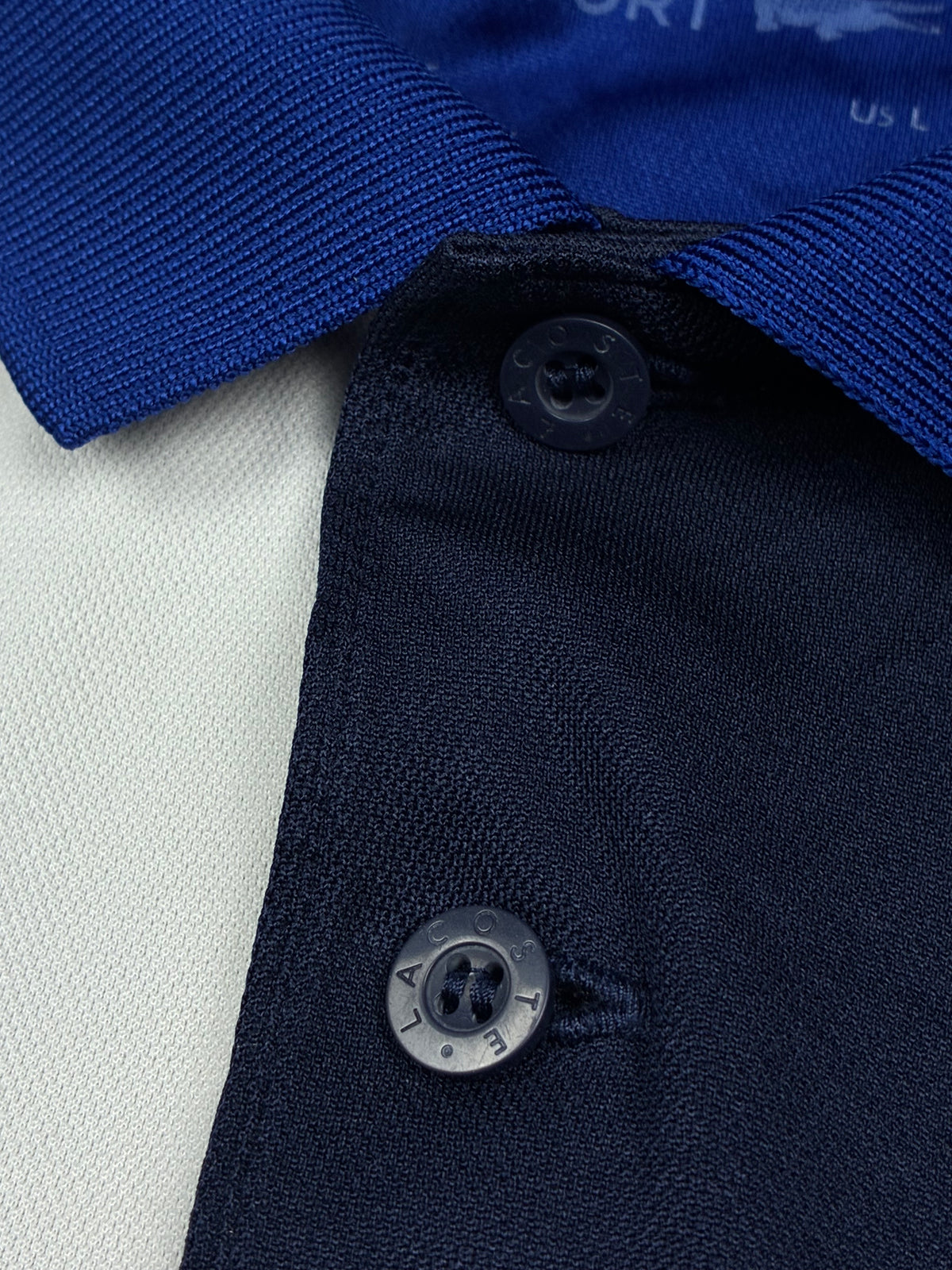 navyblue Lacoste polo {L}