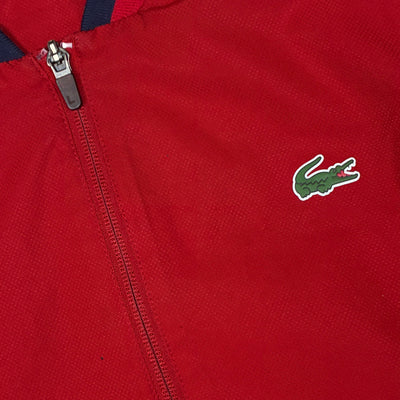 red Lacoste windbreaker {S}