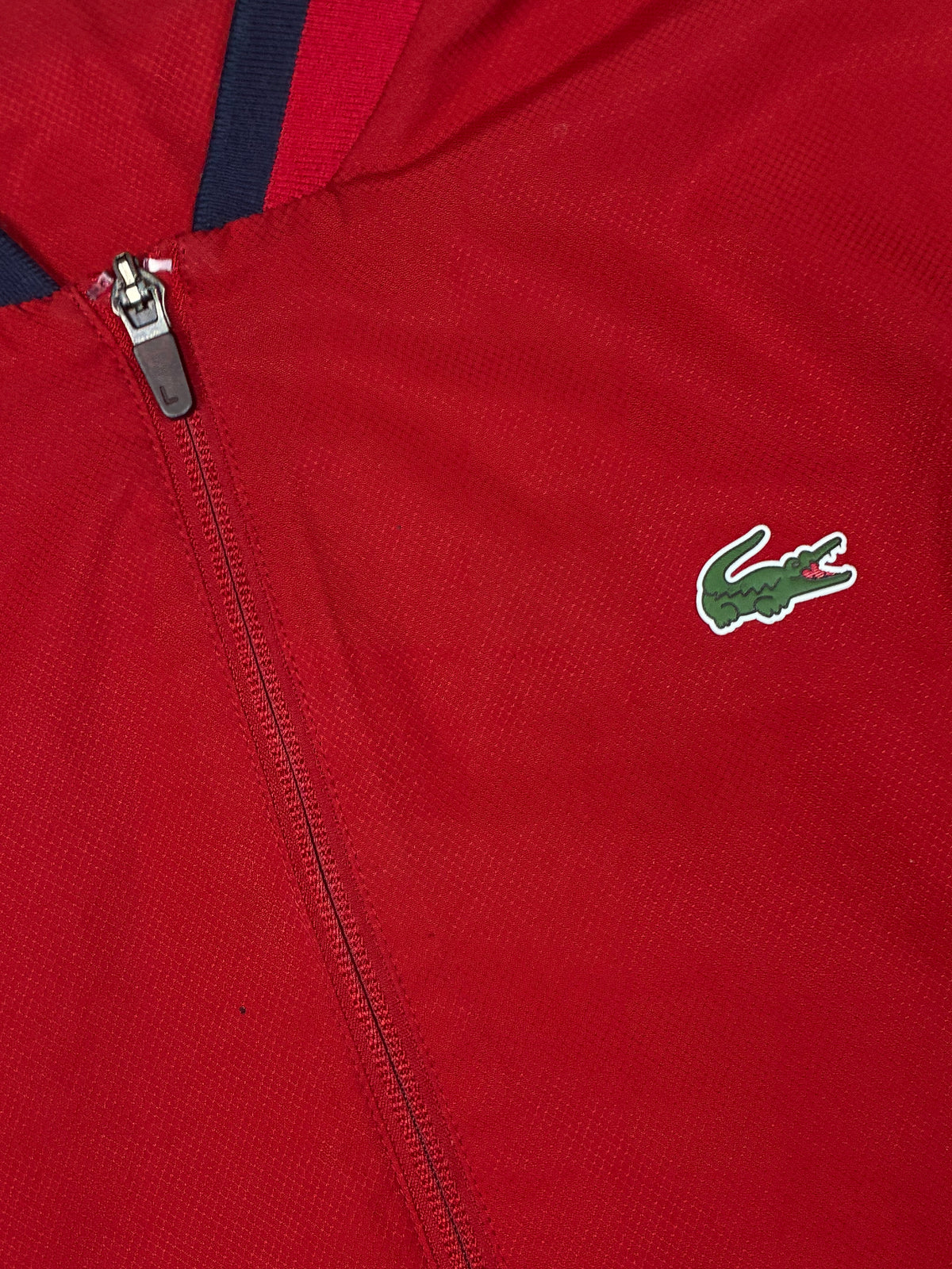 red Lacoste windbreaker {S}