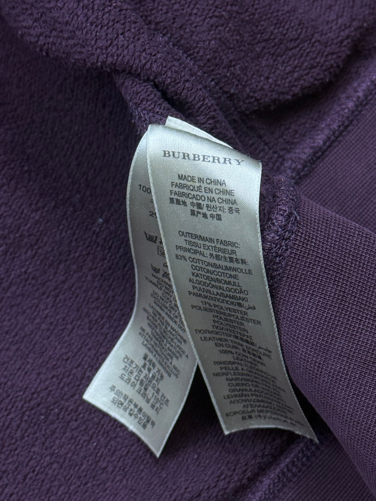 vintage Burberry sweatjacket {L}