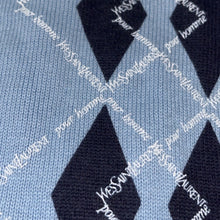 Cargar imagen en el visor de la galería, vintage babyblue YSL Yves Saint Laurent knittedsweater {L}
