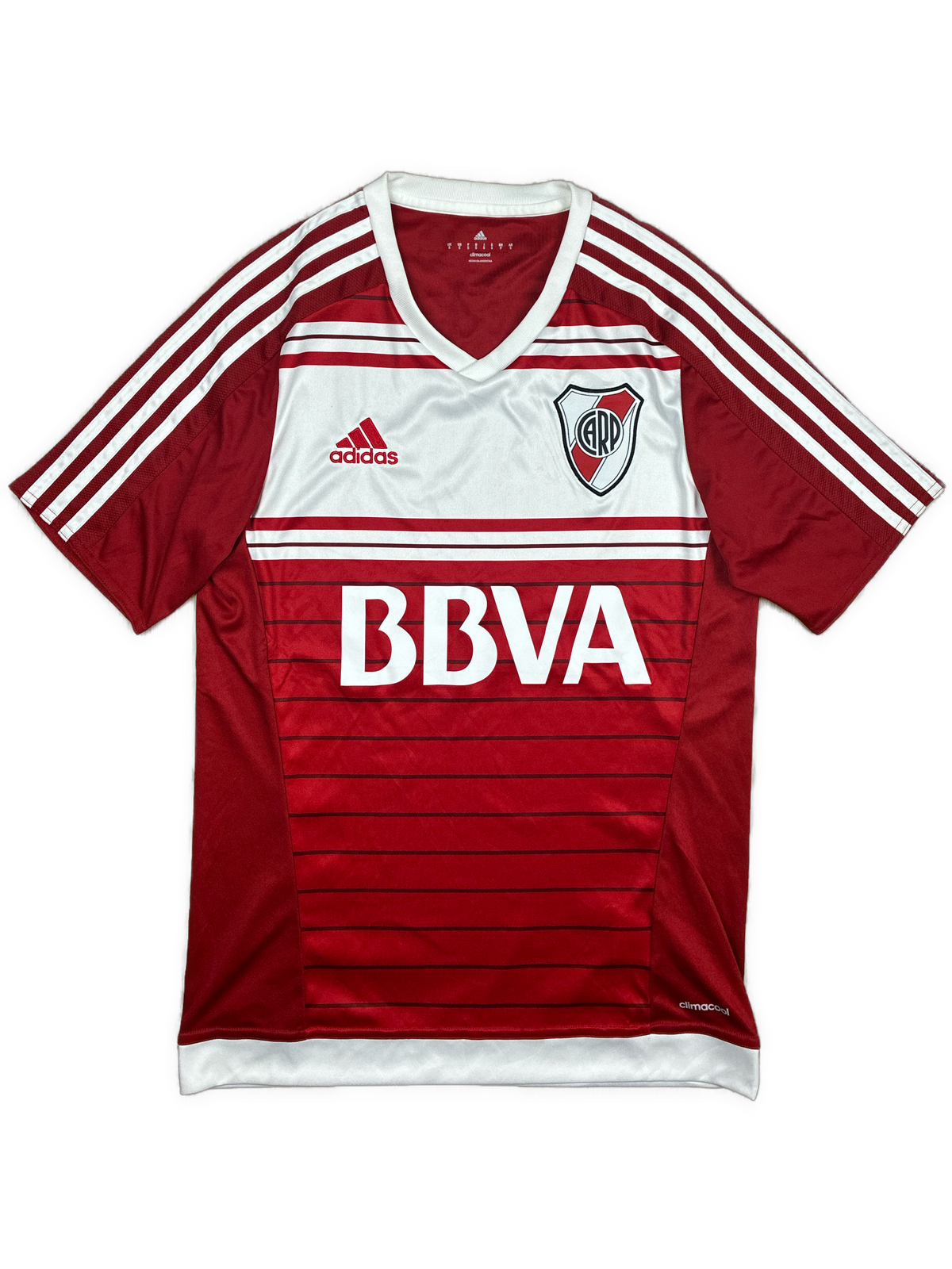 red Adidas Club Athletico River Plate home jersey {S}