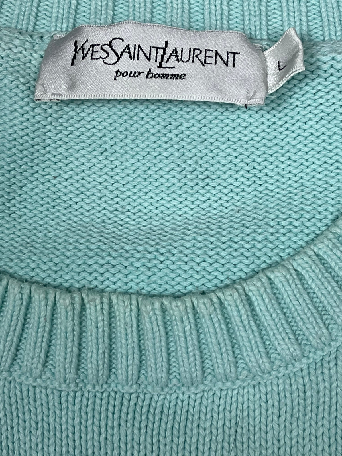 vintage YSL Yves Saint Laurent knittedsweater {L}