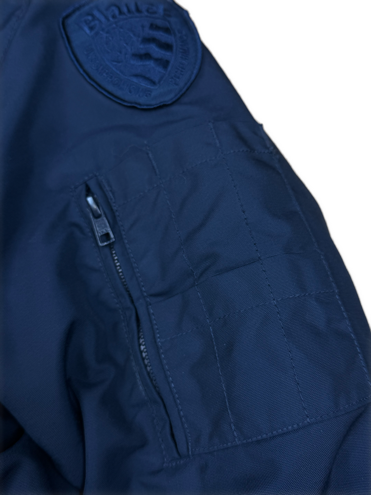 vintage Blauer winterjacket (real fur) {M}