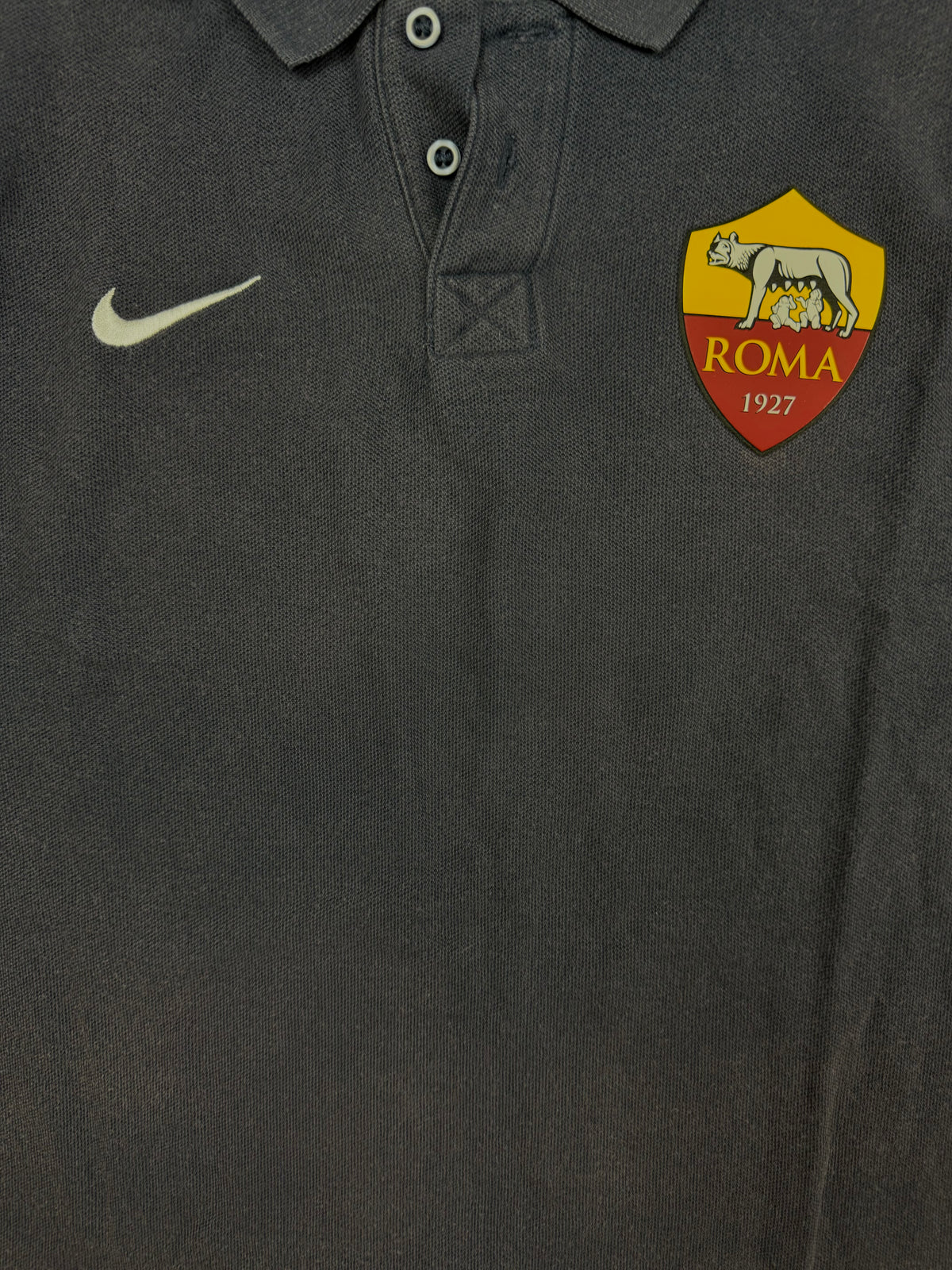 vintage navyblue Nike As Roma polo {S}
