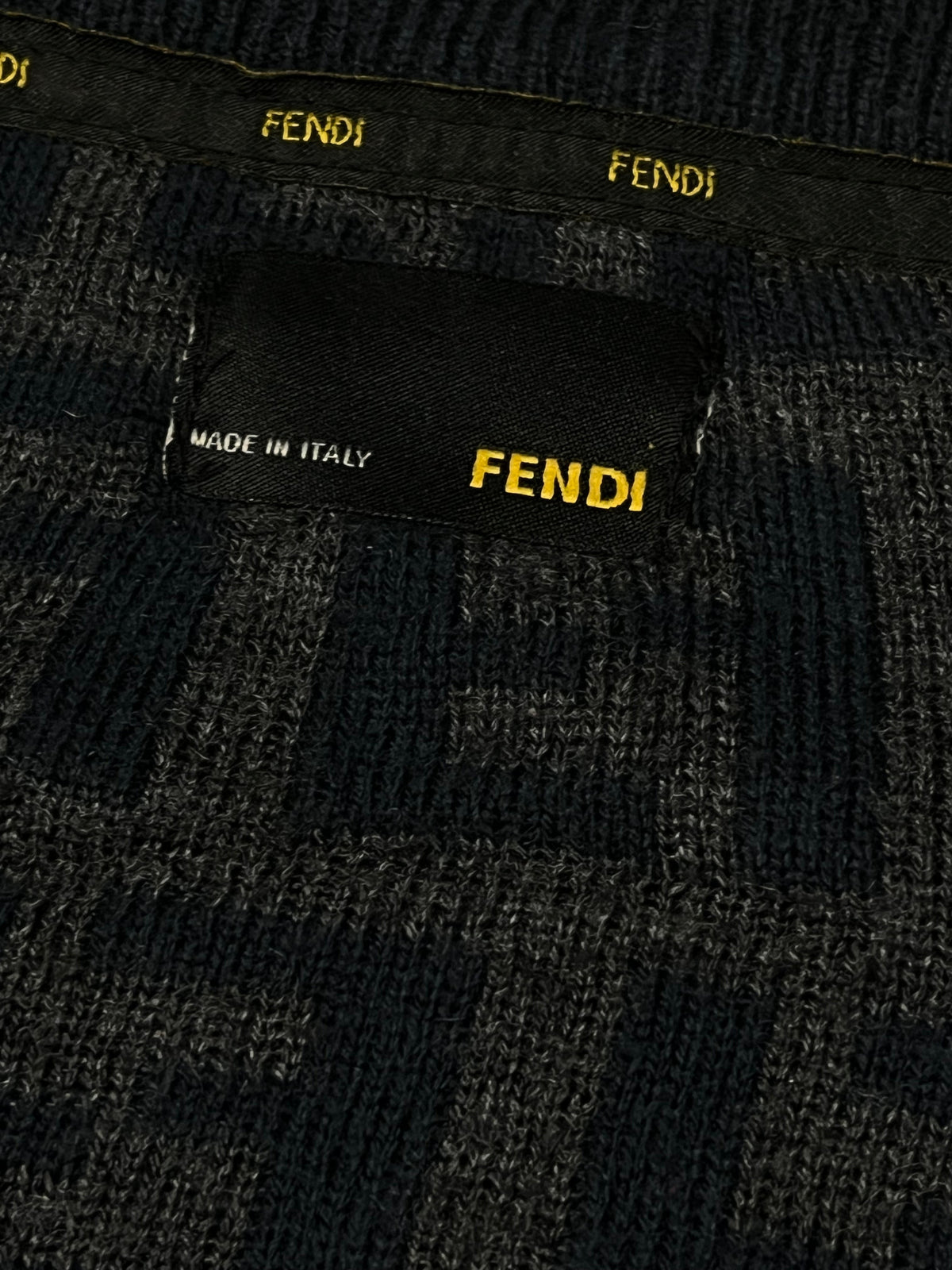 vintage Fendi monogram knittedsweater {S}