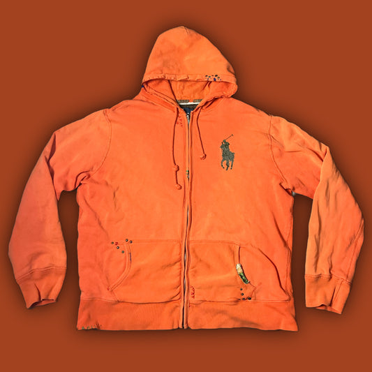 vintage „distressed look“ Polo Ralph Lauren sweatjacket {L}