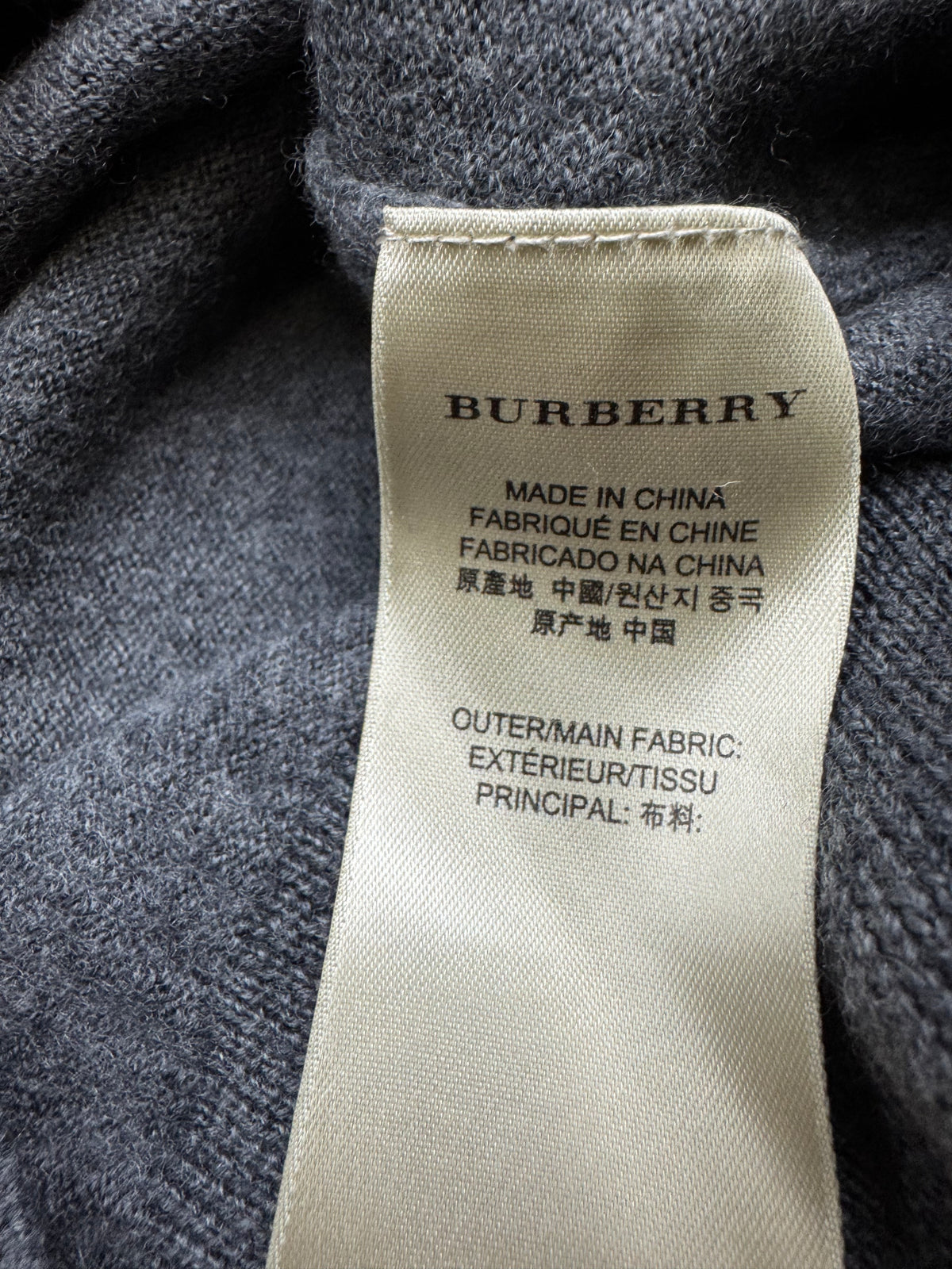 vintage Burberry quarterzip {S}