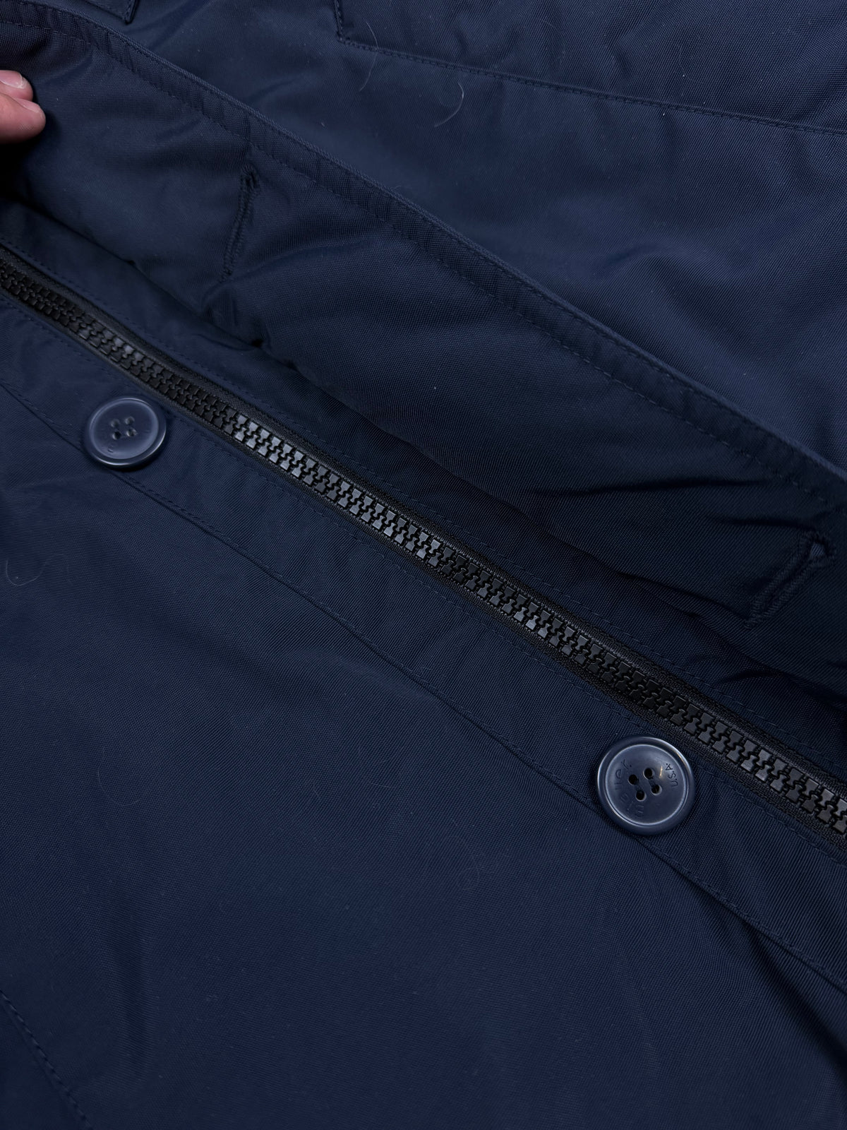 vintage Blauer winterjacket (real fur) {XL}