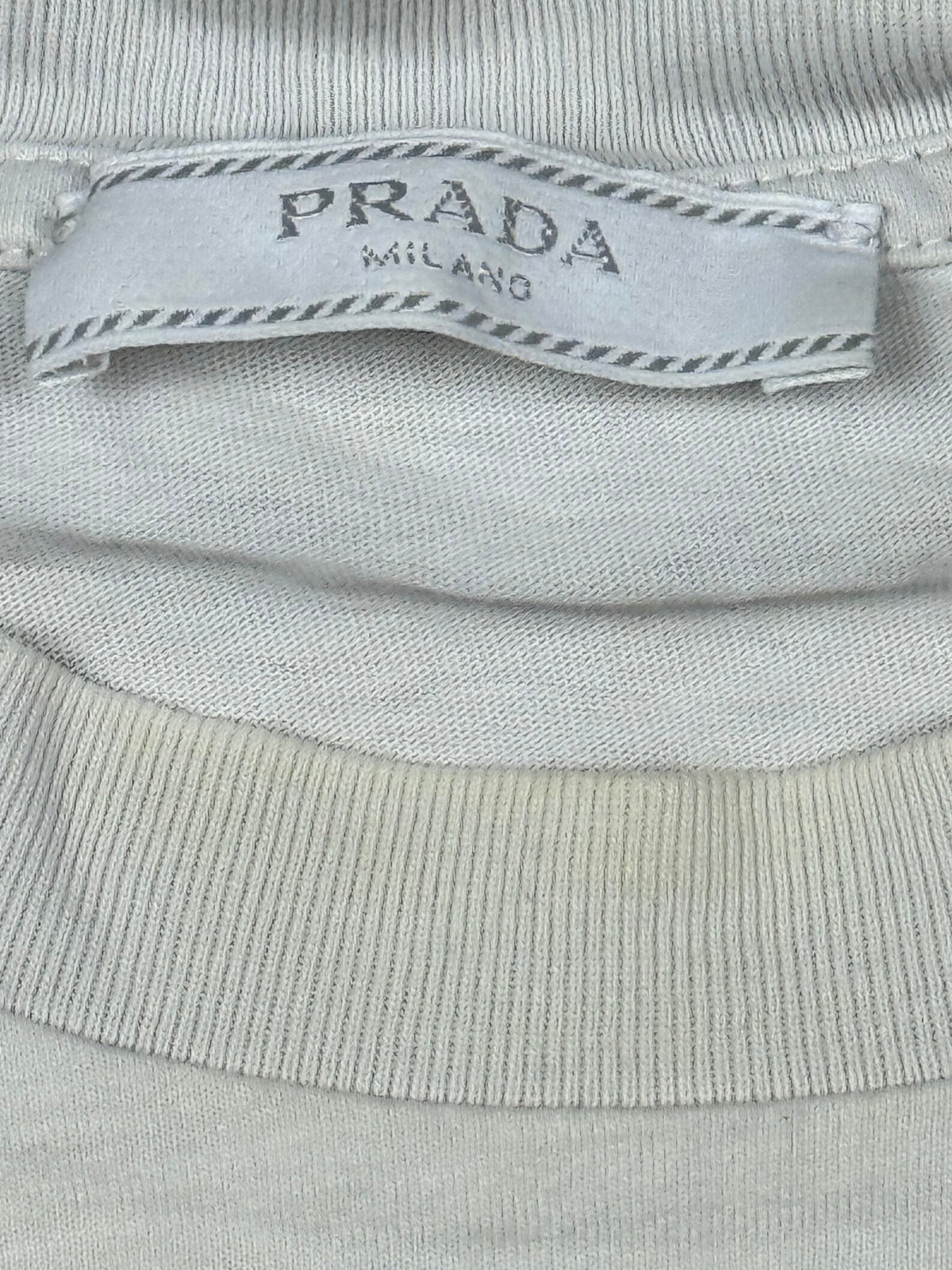 white Prada t-shirt