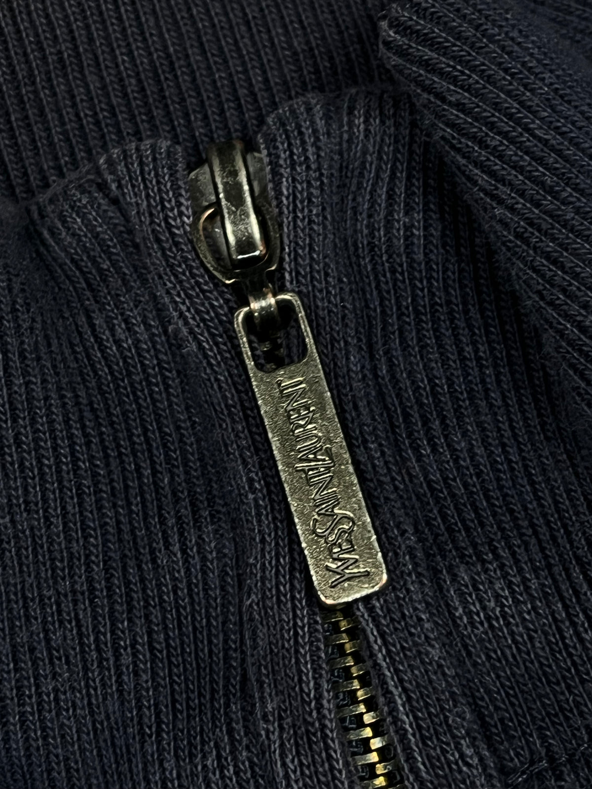 vintage navyblue YSL Yves Saint Laurent sweatjacket {L}