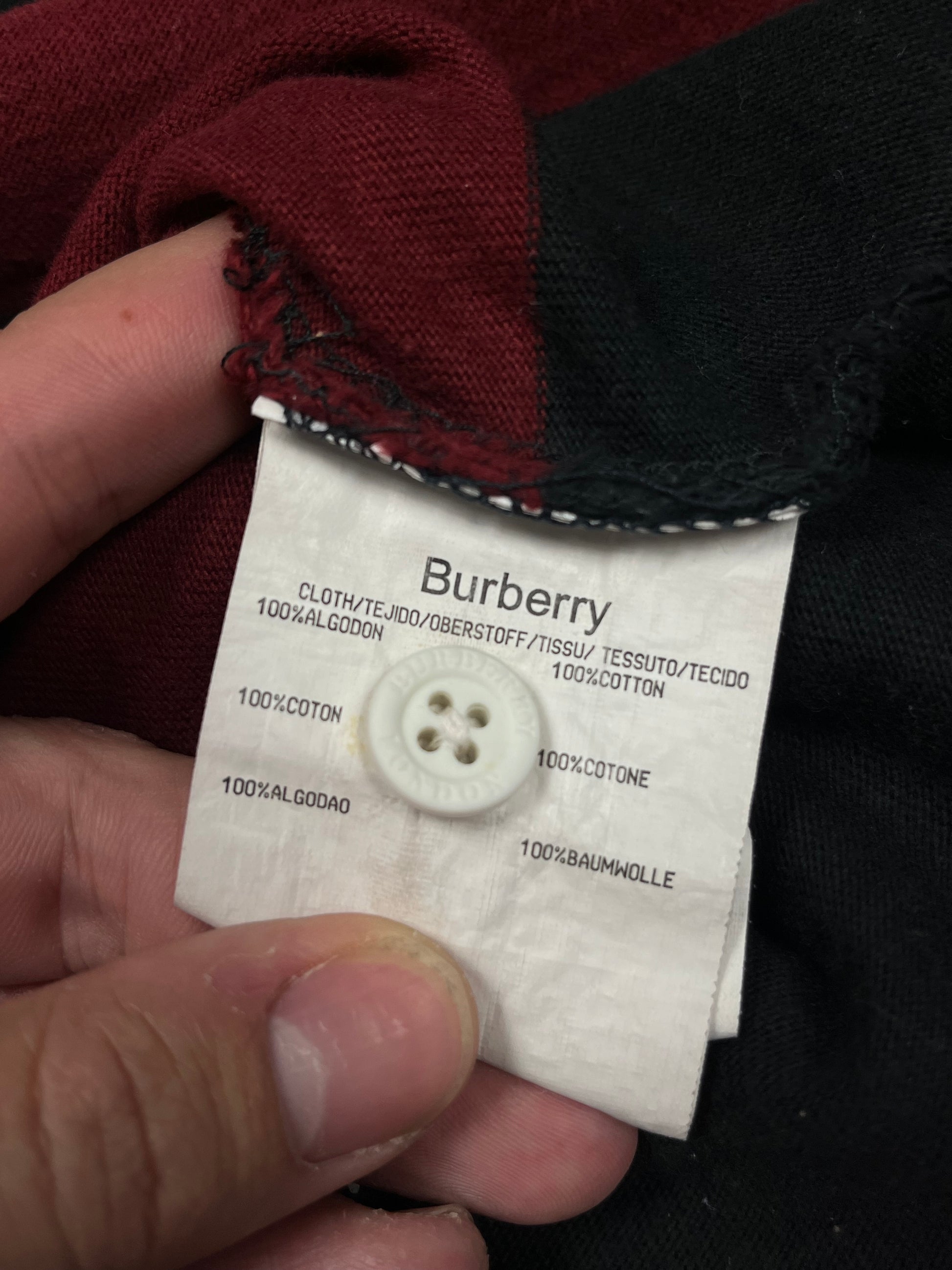 vintage Burberry long polo {L}