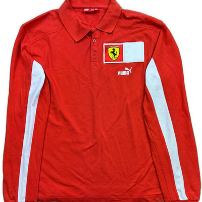 vintage Puma Ferrari polo long {XL}