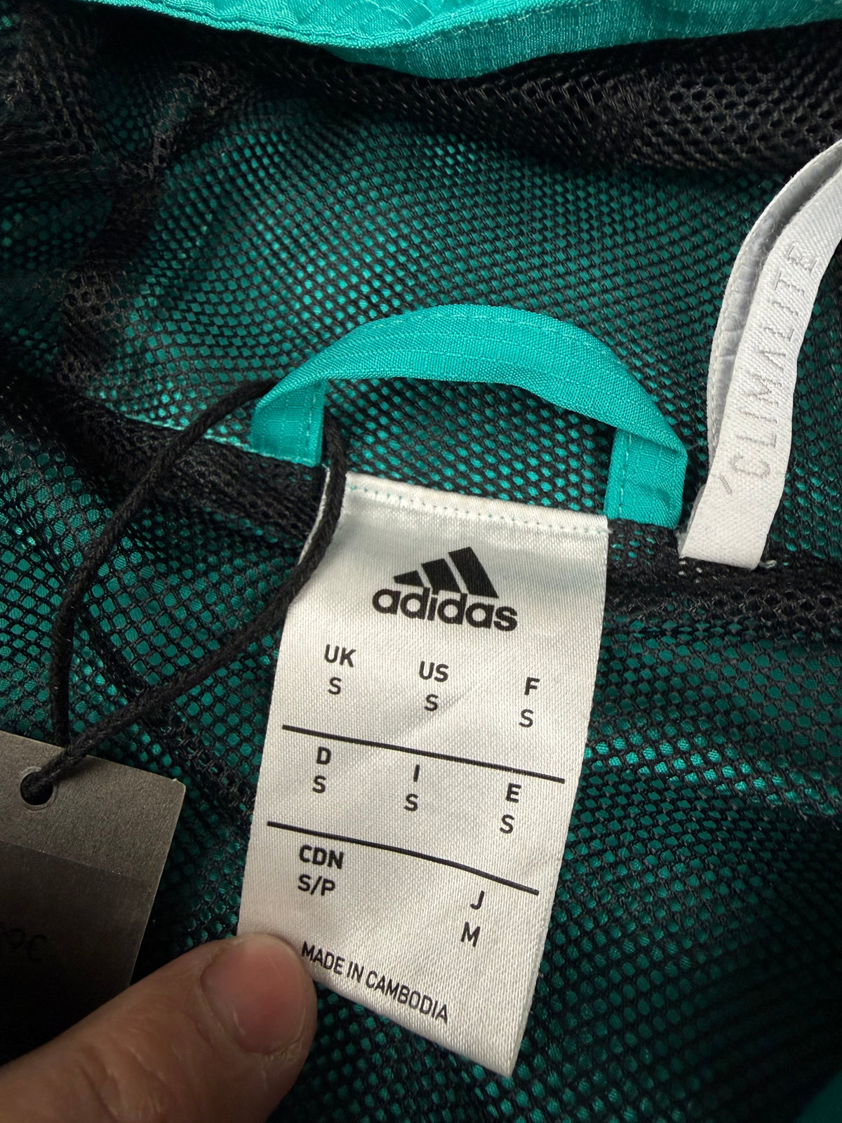 vintage Adidas Real Madrid windbreaker {S}