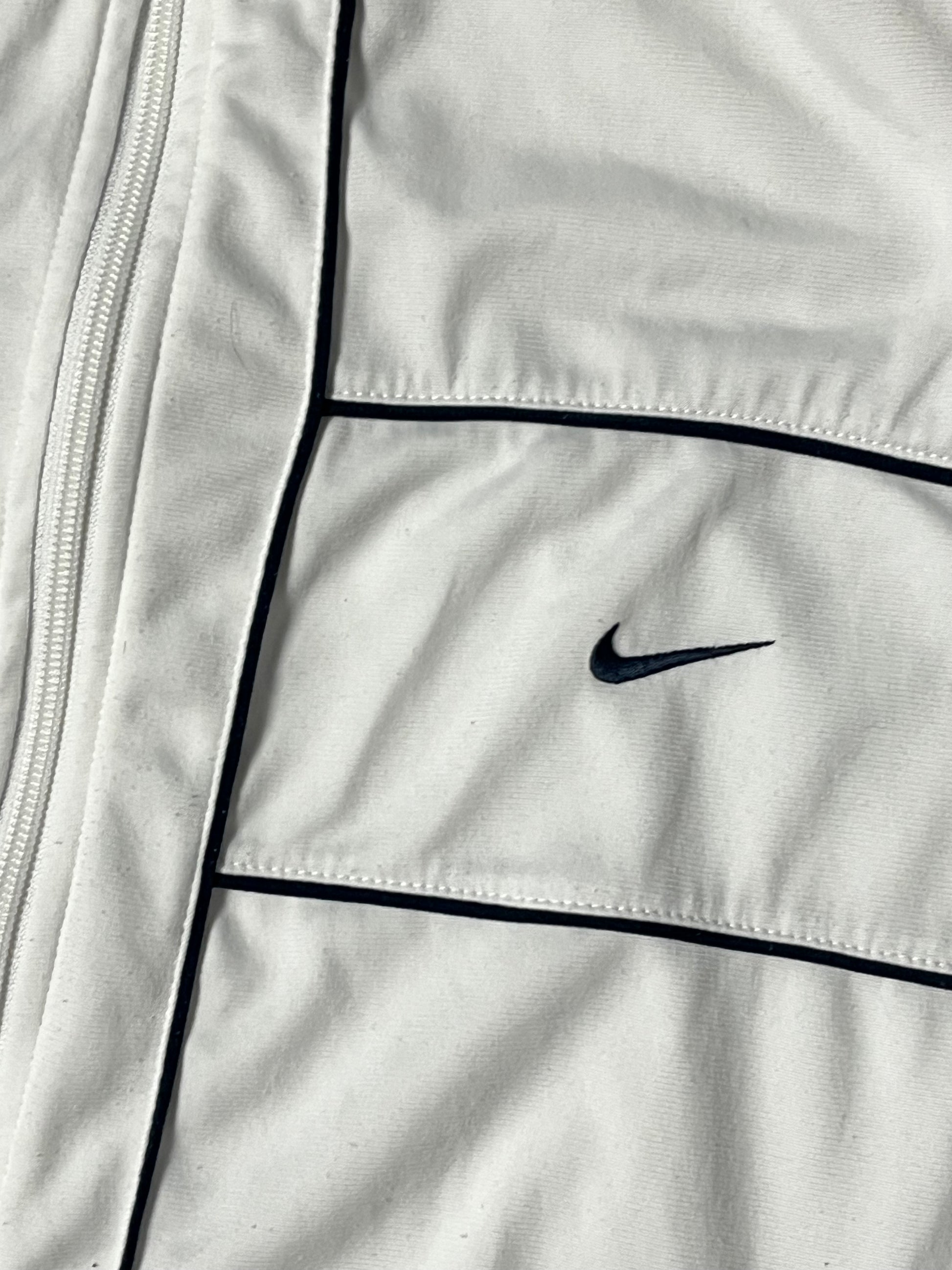 vintage white Nike trackjacket {M}