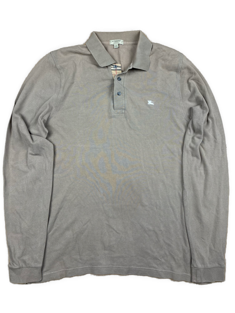 vintage Burberry polo long {L}