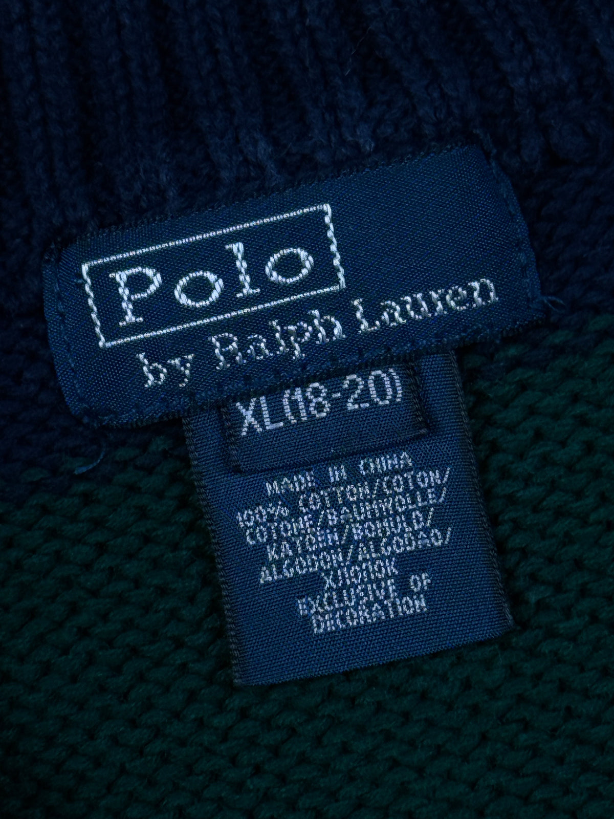 vintage Polo Ralph Lauren quarterzip {S}