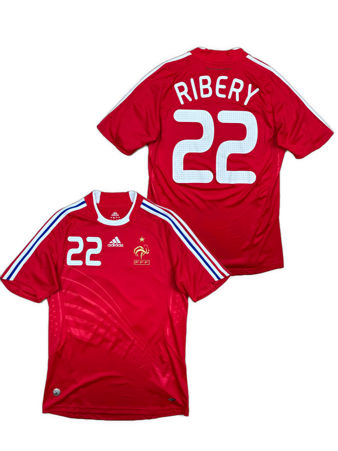 vintage Adidas France RIBERY22 away jersey {M}