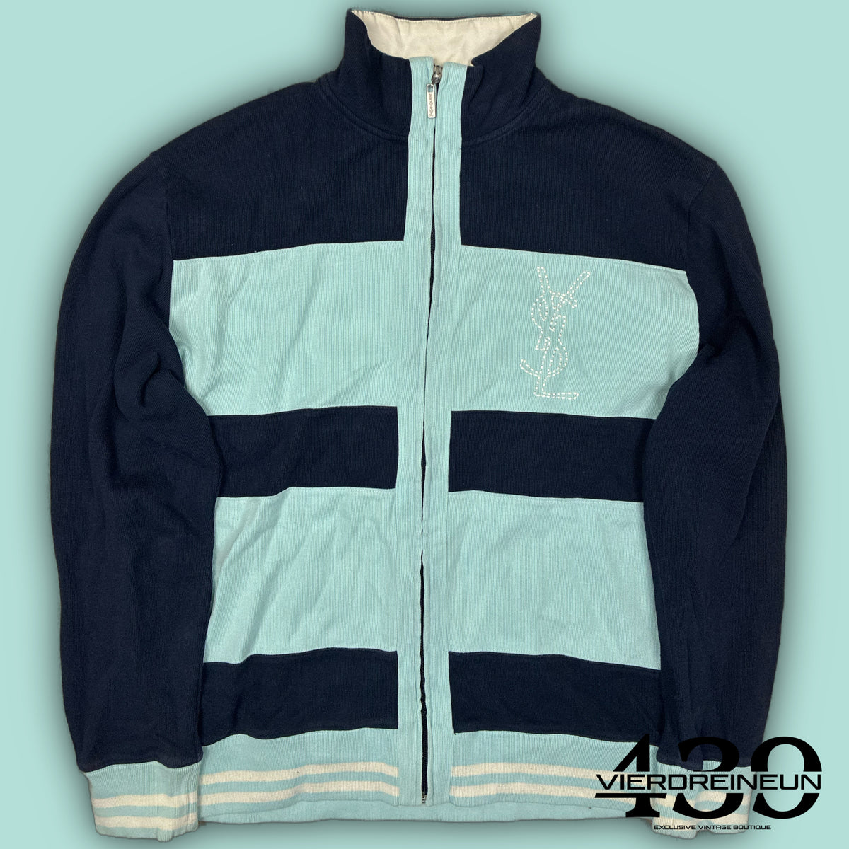vintage YSL Yves Saint Laurent sweatjacket {XL}