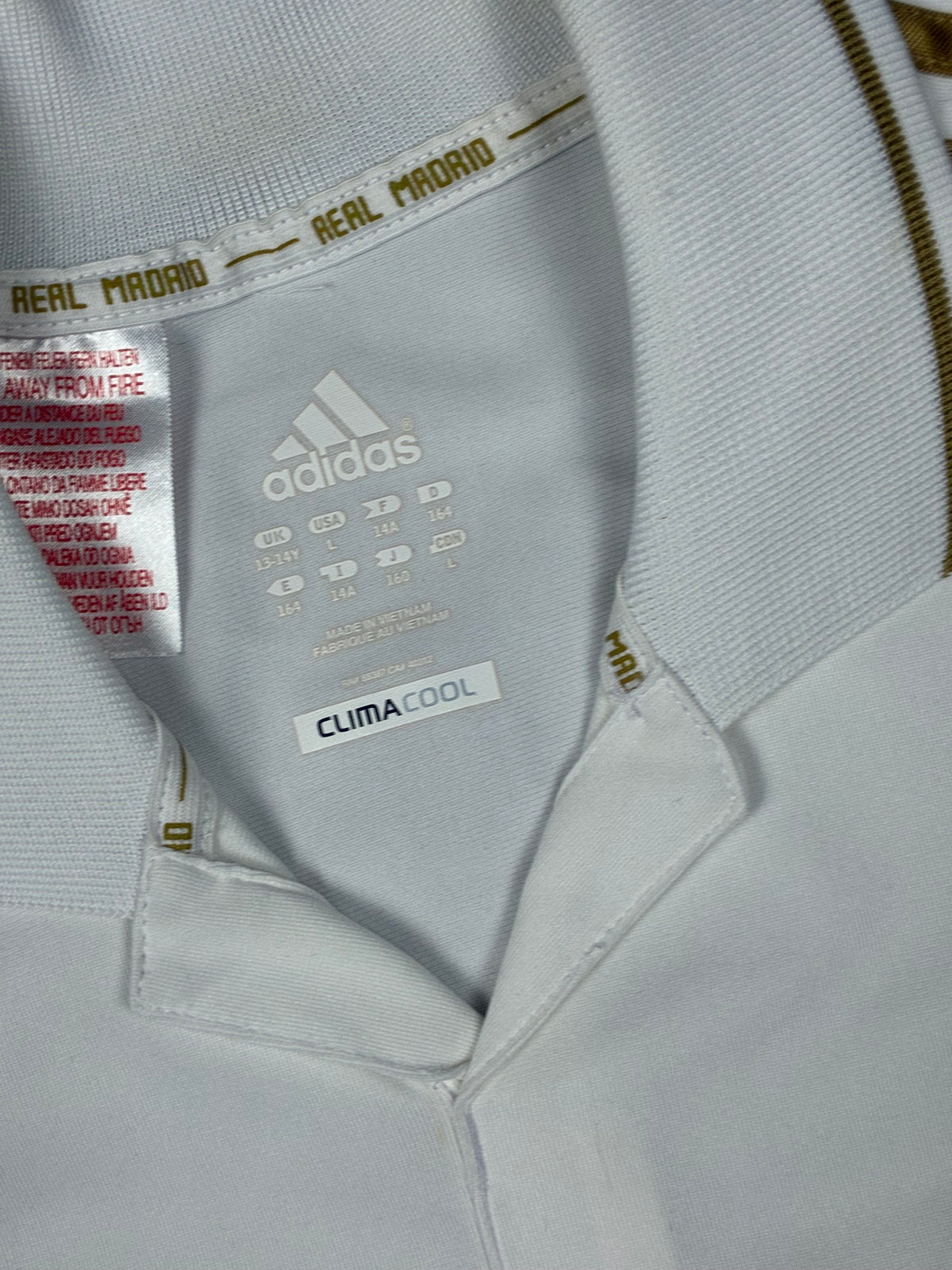 vintage Adidas Real Madrid home jersey {XS}