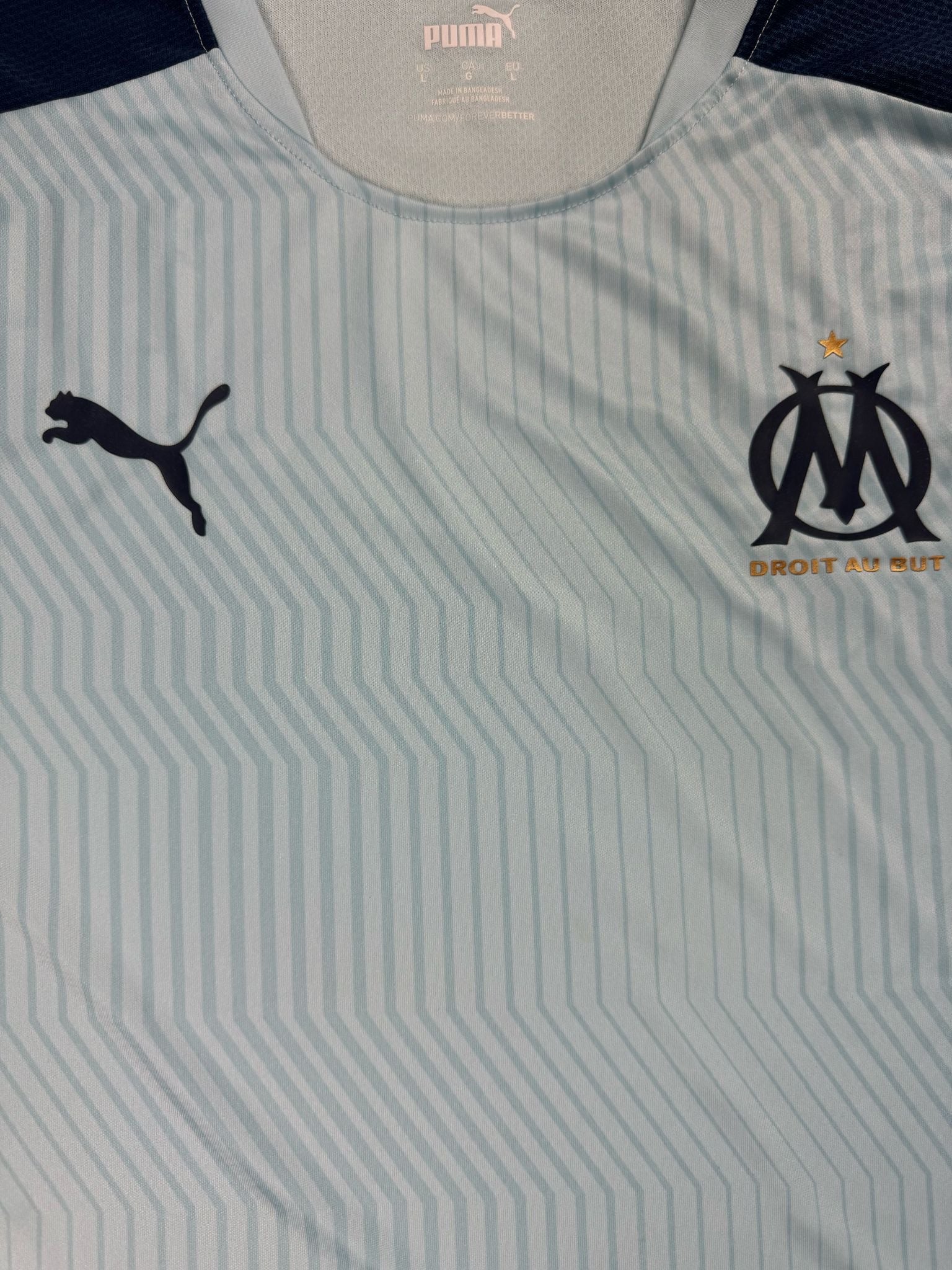 babyblue Puma Olympique Marseille trainingjersey {L}