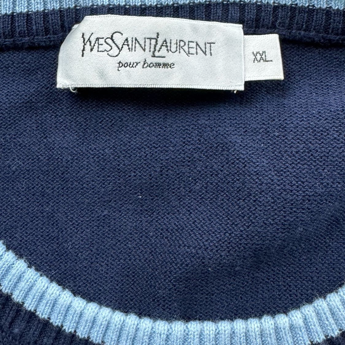 vintage YSL Yves Saint Laurent knittedsweater {XL}