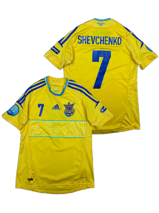 vintage Adidas Ukraine SHEVCHENKO7 home jersey {M}