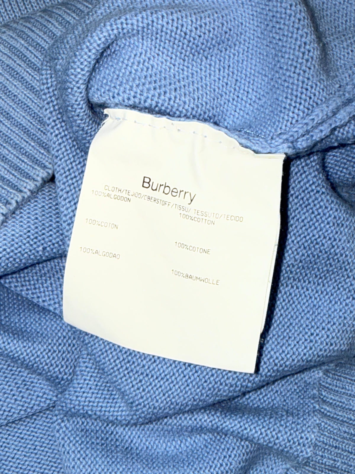 vintage babyblue Burberry quarterzip {M}