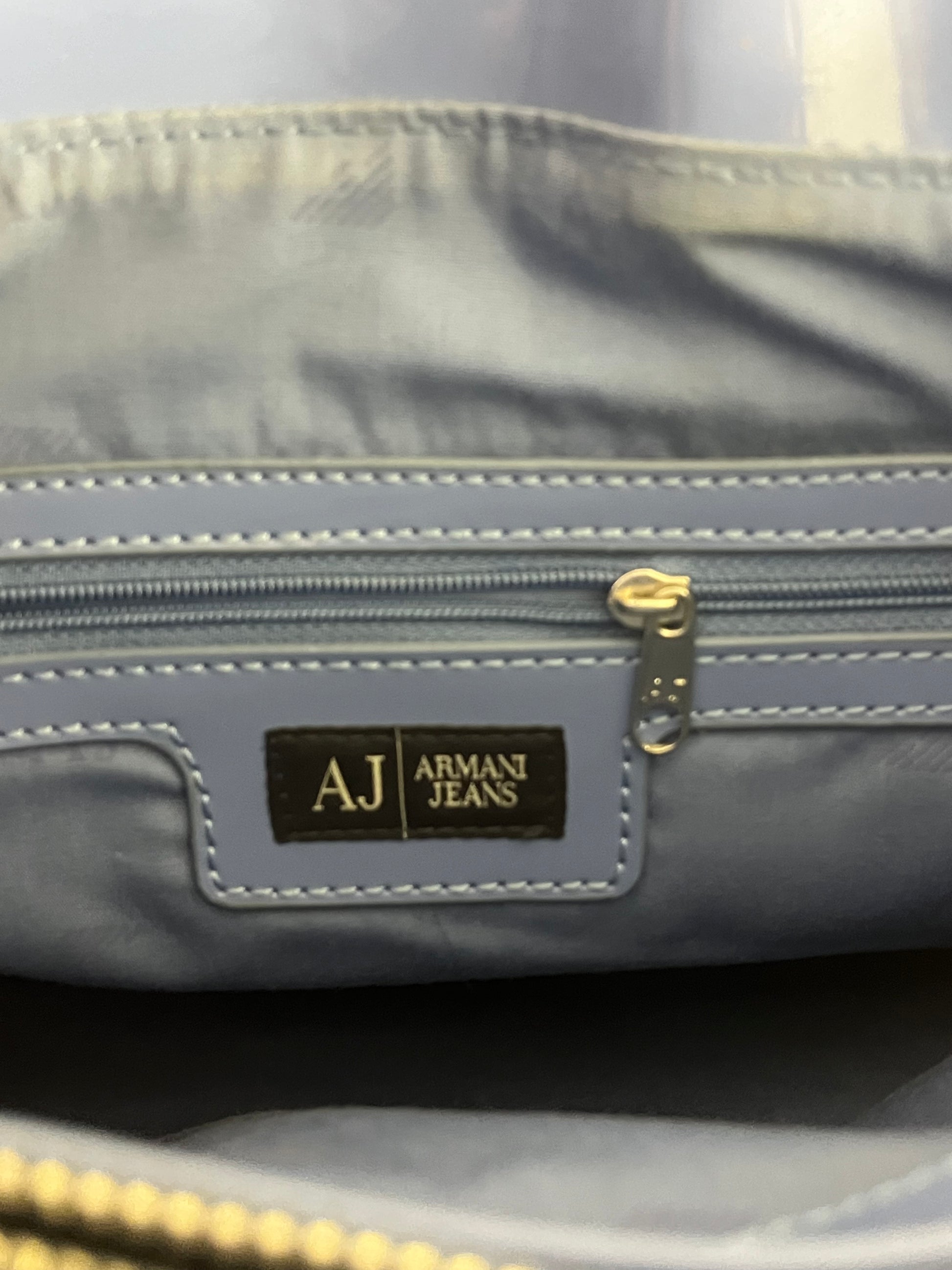 vintage babyblue Armani Jeans shoulderbag