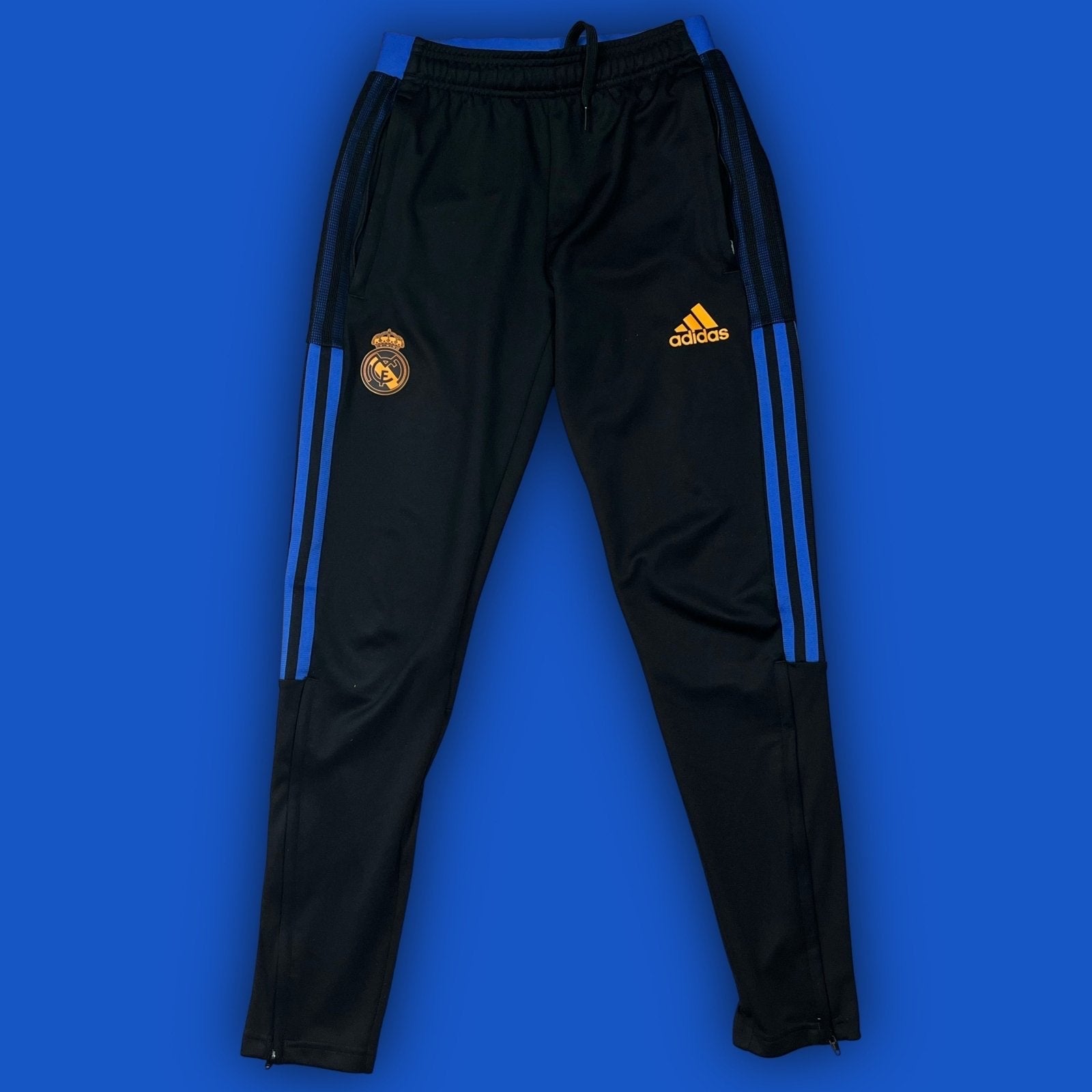 blue Adidas Real Madrid tracksuit {M}